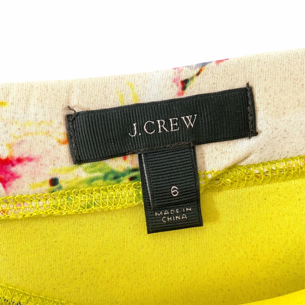 J Crew Floral Cove Neoprene Skirt SZ 6 - Picture 7 of 9